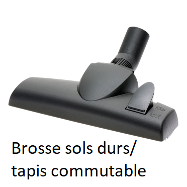 Accessoire brosse sol commutable