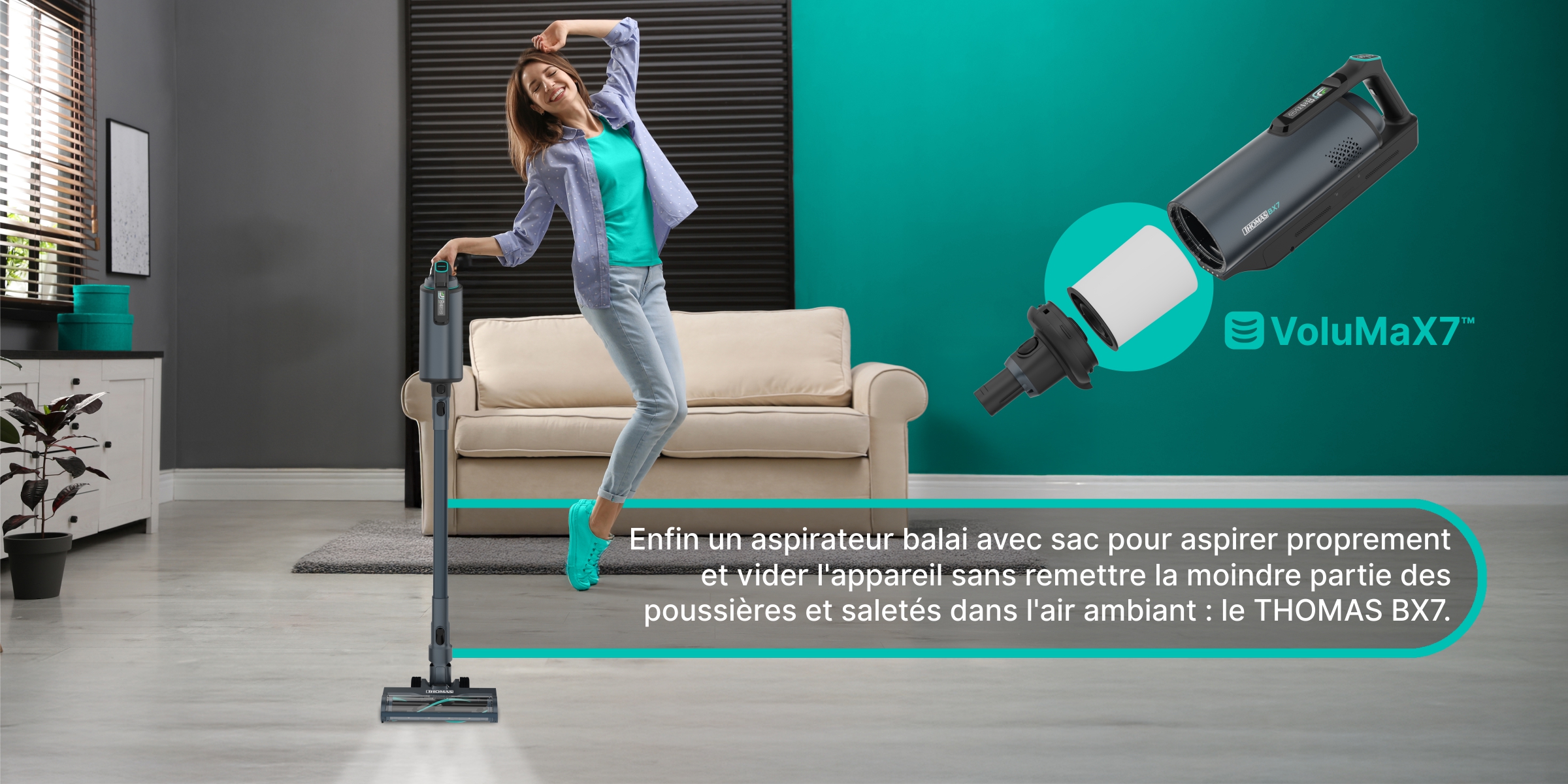 aspirateur balai avec sac